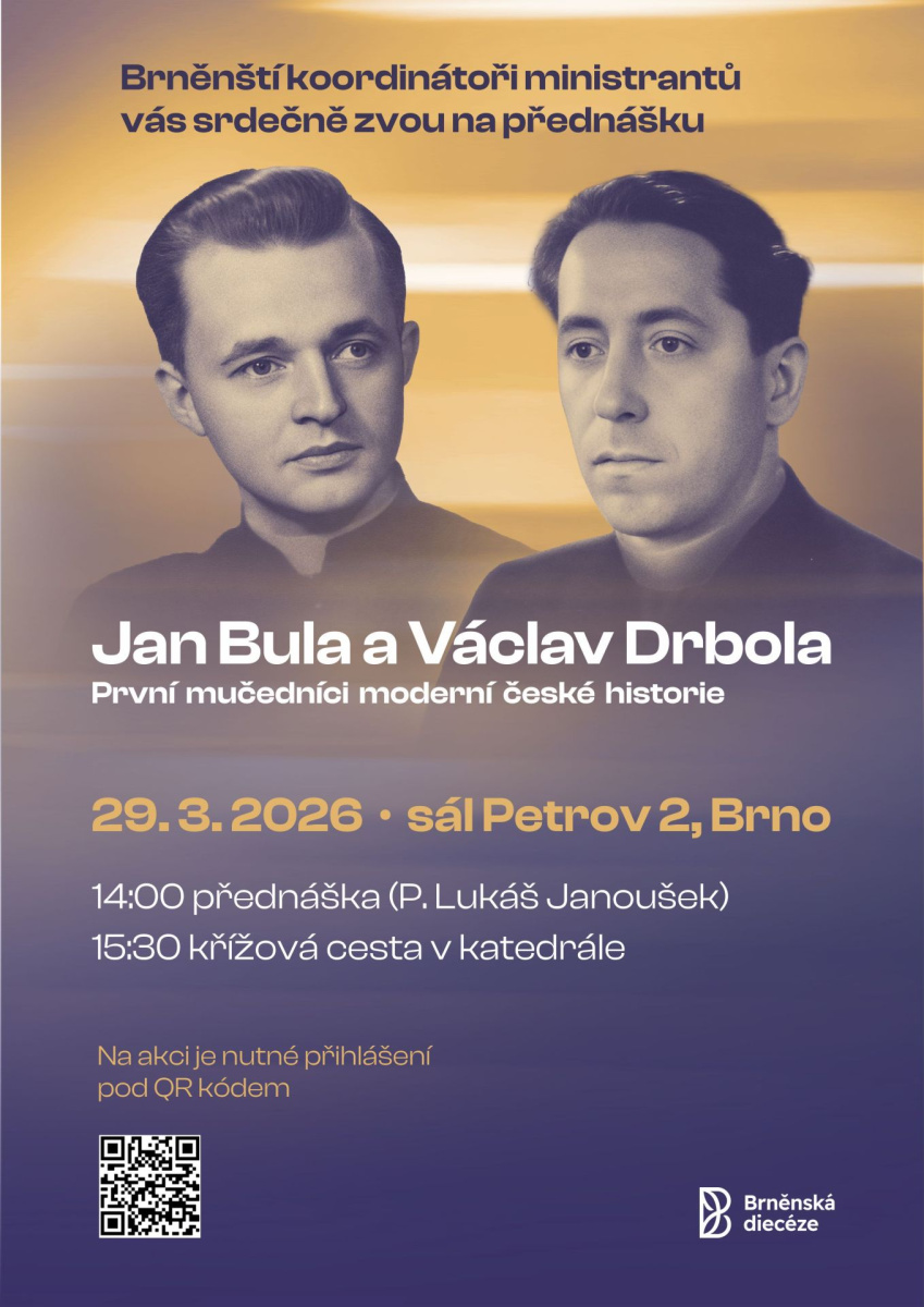 Přednáška o Janu Bulovi a Václavu Drbolovi pro ministranty