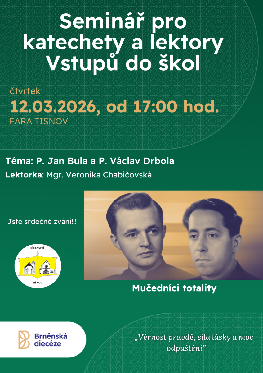 Seminář pro katechety a lektory Vstupů do škol