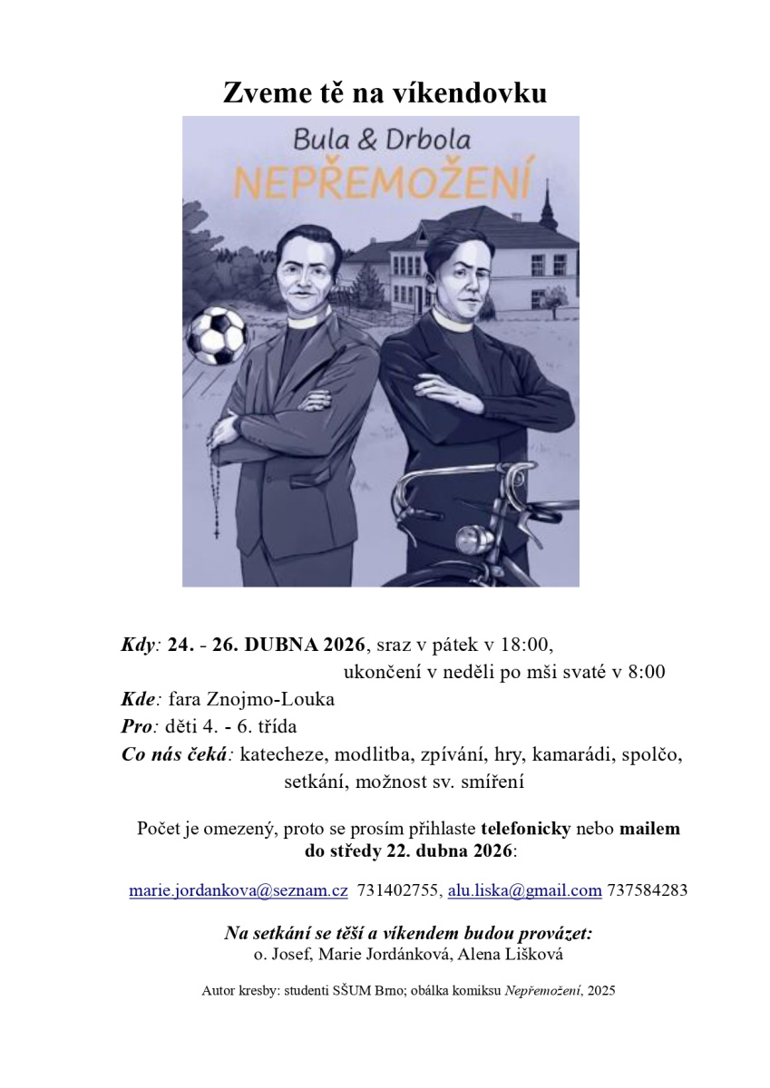 Víkendovka pro děti 4.-6. třída znojemského děkanství