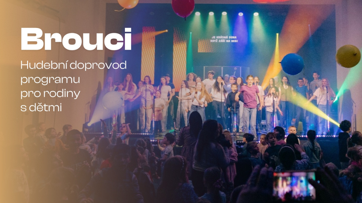 Brouci - dětská kapela, účinkující na programu pro rodiny s dětmi